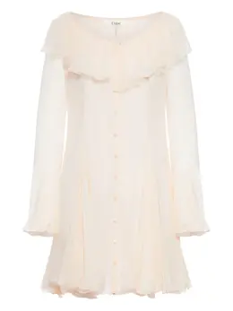 Chloé: Платье с оборками 