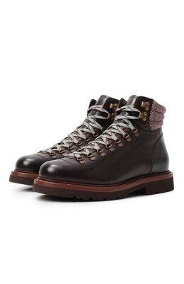 Brunello Cucinelli: Коричневые ботинки 