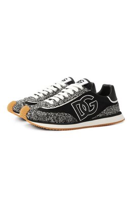 Dolce & Gabbana: Чёрные кроссовки  DG