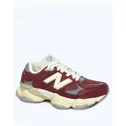 New Balance: Бордовые кроссовки 