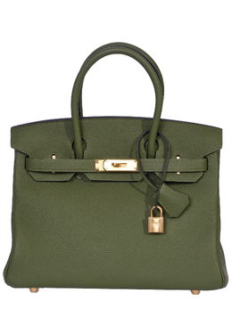 HERMES: Зелёная сумка 