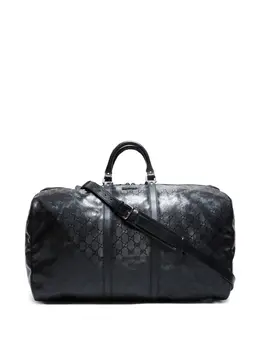 Gucci Pre-Owned: Чёрная спортивная сумка 