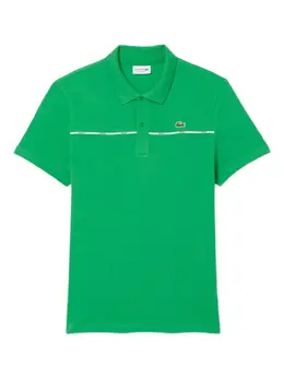 Lacoste: Зелёное поло 