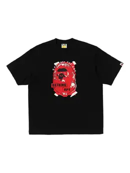 A BATHING APE®: Чёрная футболка 