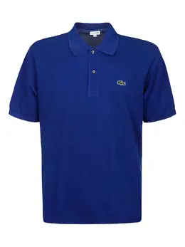 Lacoste: Голубое поло 