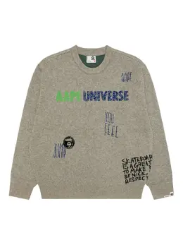 AAPE BY *A BATHING APE®: Свитер с принтом 