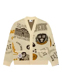 AAPE BY *A BATHING APE®: Кардиган с принтом 