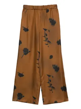 Max Mara: Брюки с растительным принтом 