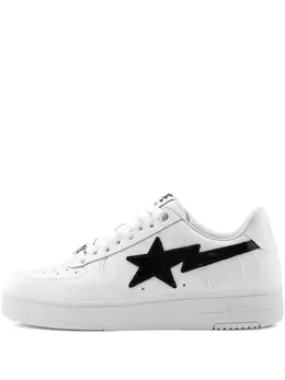 A BATHING APE®: Белые кроссовки 