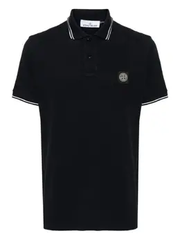 Stone Island: Голубое поло 