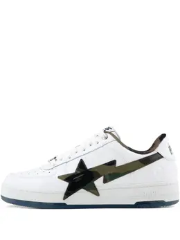 A BATHING APE®: Белые кроссовки 