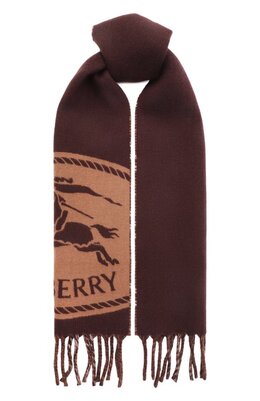 Burberry: Коричневый шарф 