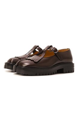 Maison Margiela: Коричневые туфли  Tabi