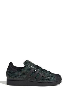 Adidas: Зелёные кроссовки  Superstar