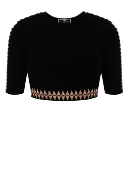 ELISABETTA FRANCHI: Чёрный топ 