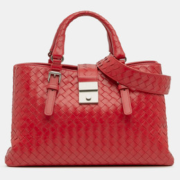 Bottega Veneta: Красная сумка  Intrecciato
