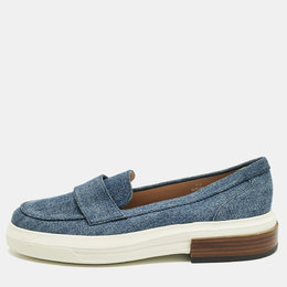 Tod's: Голубые мокасины 