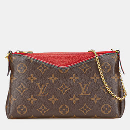 Louis Vuitton: Коричневый клатч 