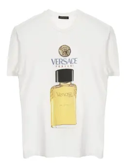 Versace: Футболка с принтом 