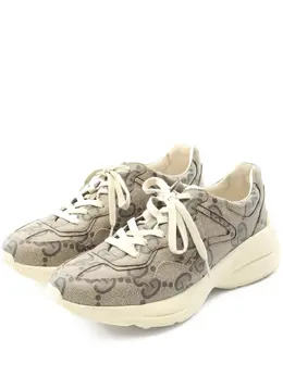 Gucci Pre-Owned: Бежевые кроссовки 