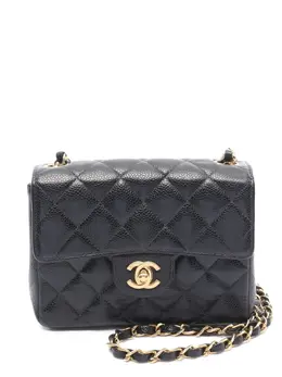 CHANEL Pre-Owned: Чёрная сумка через плечо 