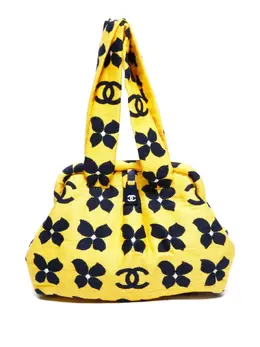 CHANEL Pre-Owned: Жёлтая сумка-шоппер 