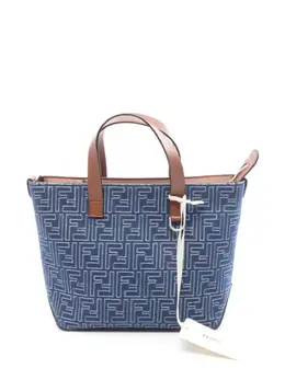 Fendi Pre-Owned: Голубая сумка-шоппер 