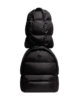 Moncler: Чёрный рюкзак 