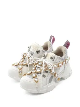 Gucci Pre-Owned: Белые кроссовки 