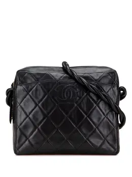 CHANEL Pre-Owned: Чёрная сумка через плечо 