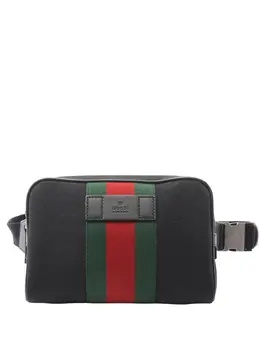 Gucci Pre-Owned: Чёрная поясная сумка 