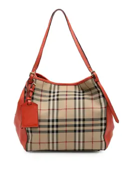 Burberry Pre-Owned: Коричневая сумка-шоппер 