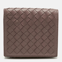 Bottega Veneta: Розовый кошелёк  Intrecciato