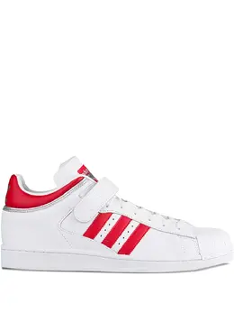 adidas: Белые кроссовки  Stripes