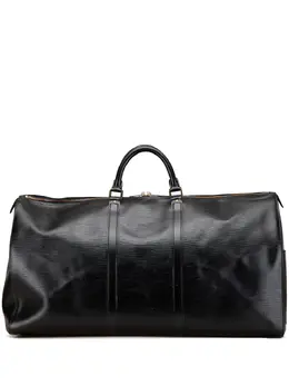 Louis Vuitton Pre-Owned: Чёрная дорожная сумка 