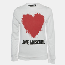 Love Moschino: Белый свитшот 