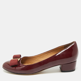Salvatore Ferragamo: Бордовые туфли  Vara Bow