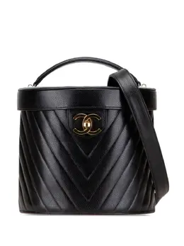 CHANEL Pre-Owned: Чёрная сумка 