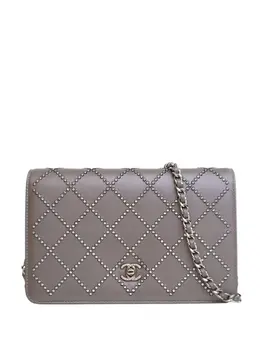CHANEL Pre-Owned: Серый кошелёк 