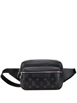 Louis Vuitton Pre-Owned: Чёрная поясная сумка 