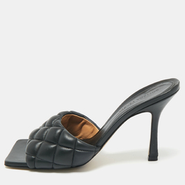 Bottega Veneta: Чёрные сандалии  Lido