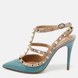 Valentino: Голубые туфли  Rockstud