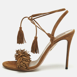Aquazzura: Коричневые сандалии 