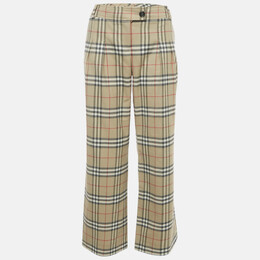 Burberry: Бежевые брюки 