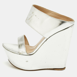 Gianvito Rossi: Серебристые сандалии 