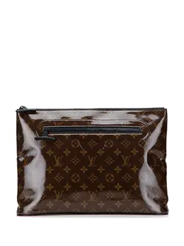 Louis Vuitton Pre-Owned: Коричневый клатч 