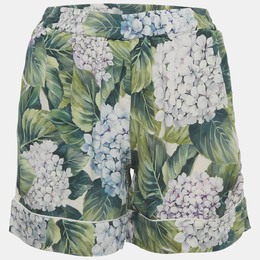 Dolce & Gabbana: Зелёные шорты 