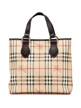Burberry Pre-Owned: Коричневая сумка-шоппер 