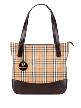 Burberry Pre-Owned: Коричневая сумка-шоппер 