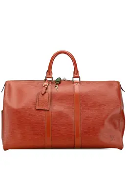 Louis Vuitton Pre-Owned: Коричневая дорожная сумка 